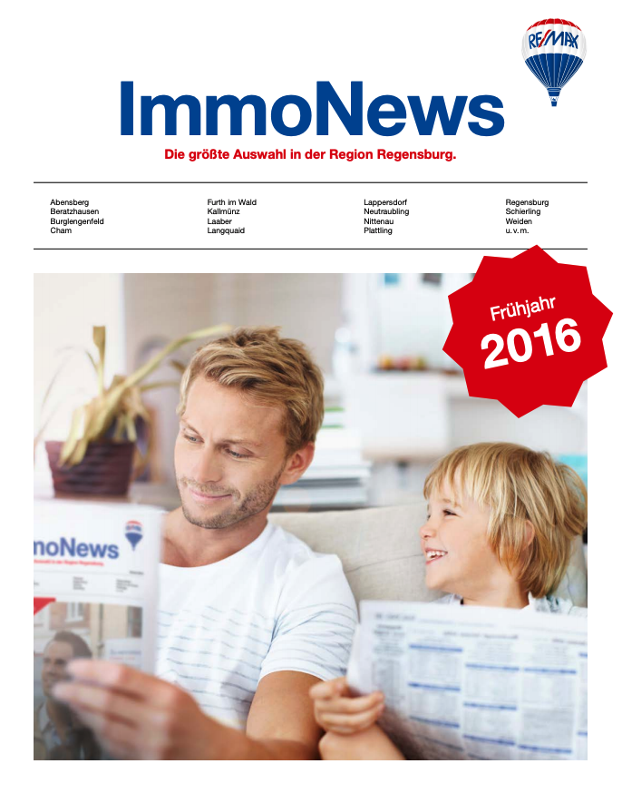 Remax Immonews Frühjahr 2016 Regensburg