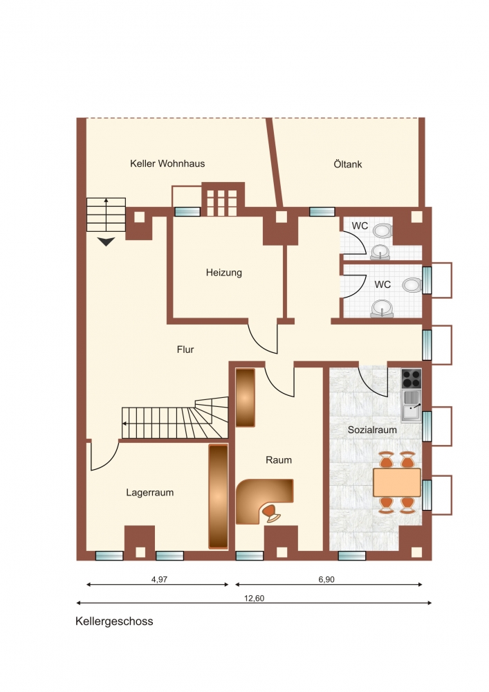 Grundriss Halle KG