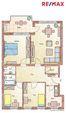 Rgbg Osten – 4 Zimmer Wohnung mit Balkon und Aufzug, 93053 Regensburg, Etagenwohnung