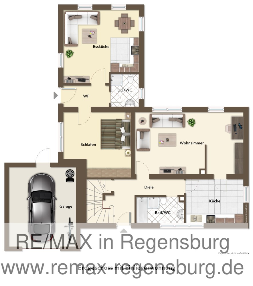 Grundriss EG mit Einligerwohnung final