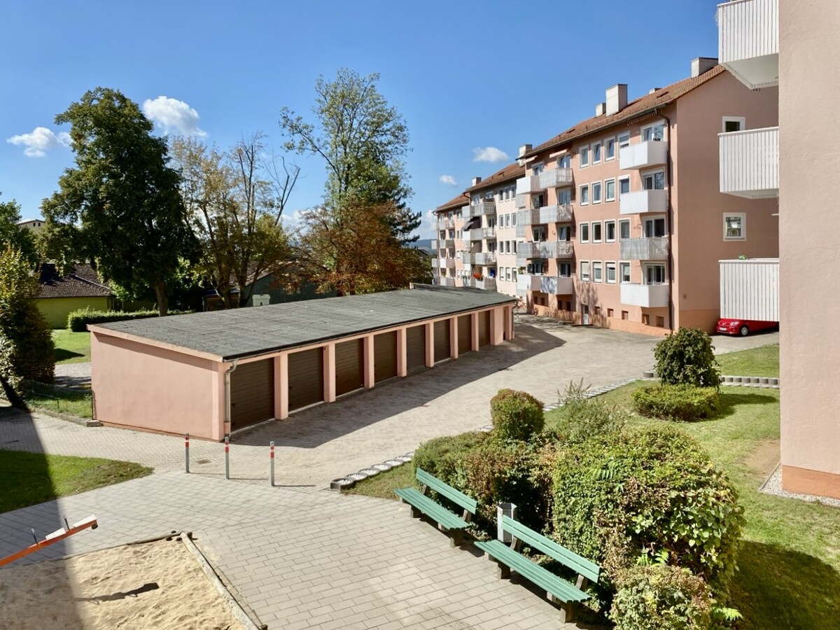 Blick vom Balkon