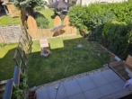 Ausblick auf Garten - Der Fluß, das DEZ die Altstadt vor der Tür saniertes Reihenmittelhaus in Regensburg/ Weichs