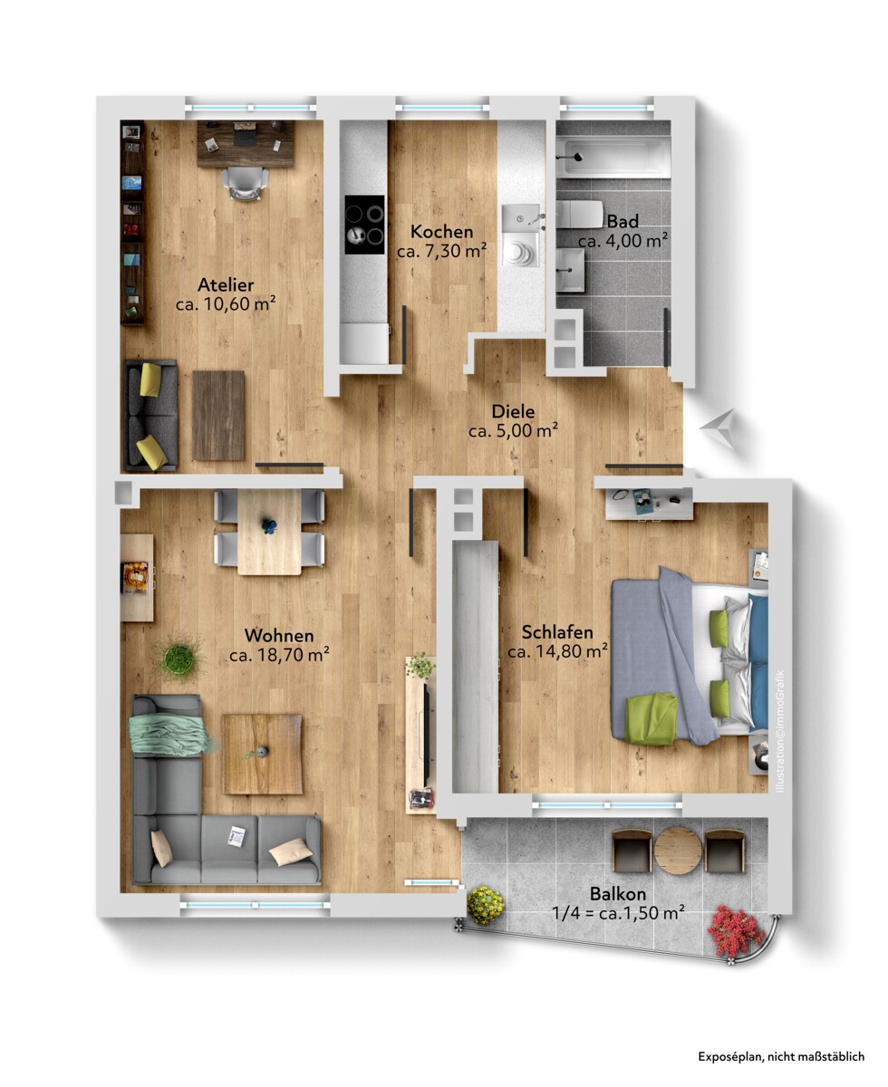 Der Grundriss Ihrer Wohnung
