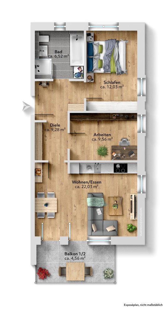 Der Grundriss Ihrer Wohnung