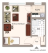 Grundriss - Bezugsfreies 1-Zimmer-Apartment im Westen mit Gestaltungspotenzial!