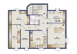 Grundriss KG - 5-Zimmer-Wohnung mit Garten, Carport und separatem Büro