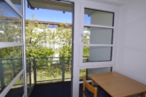 Blick zum Balkon