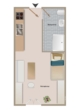 Grundriss - Studenten Apartment in Pentling