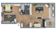 Grundriss - Innerer Westen: Renovierungsbedürftige 3-Zimmer-Wohnung mit Balkon!