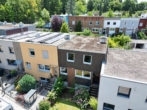 Drohnenaufnahme 3 - Am Fuße des Fernsehturms: Reihenmittelhaus mit schönem Garten