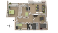 Grundriss - | Geräumig wie ein Haus! | – Sonnige 4 Zimmer Erdgeschosswohnung mit Garten