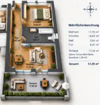 Grundriss KI generiert
