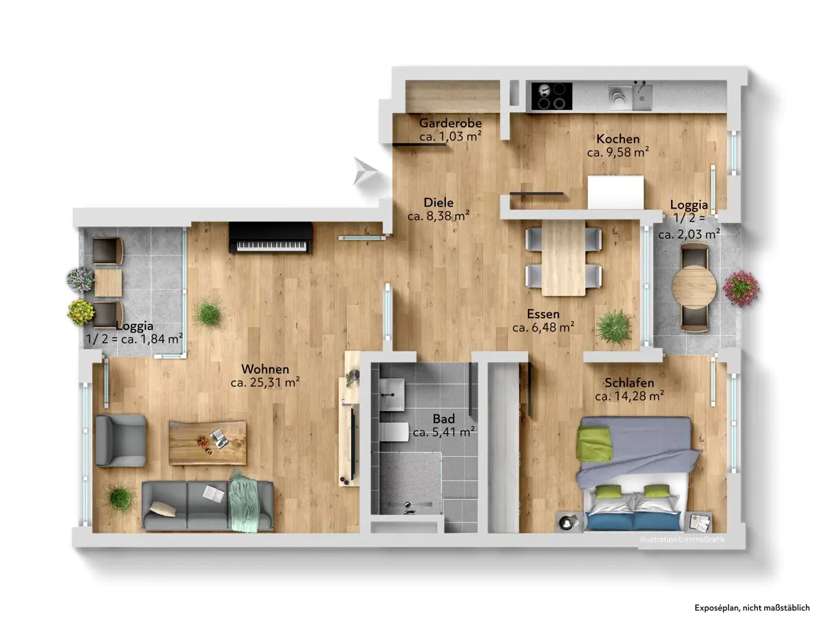 Der Grundriss Ihrer Wohnung