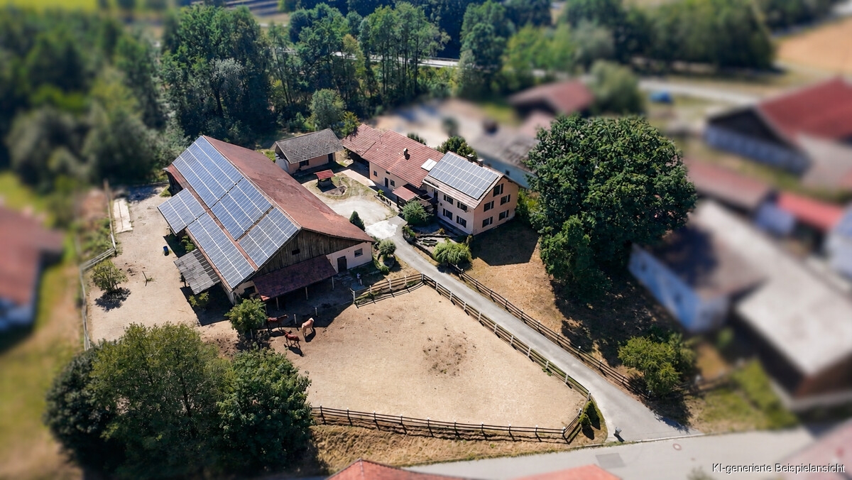 Hofstelle mit Pferdehaltung