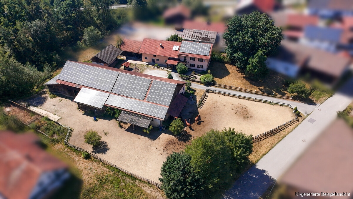 Drohnenansicht Reitfläche