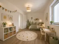 Kinderzimmer 2 KI Möbliert