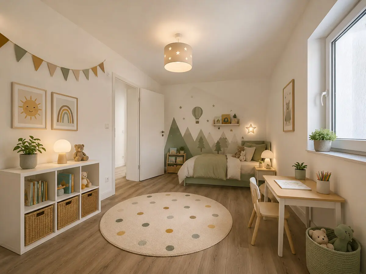 Kinderzimmer 2 KI Möbliert