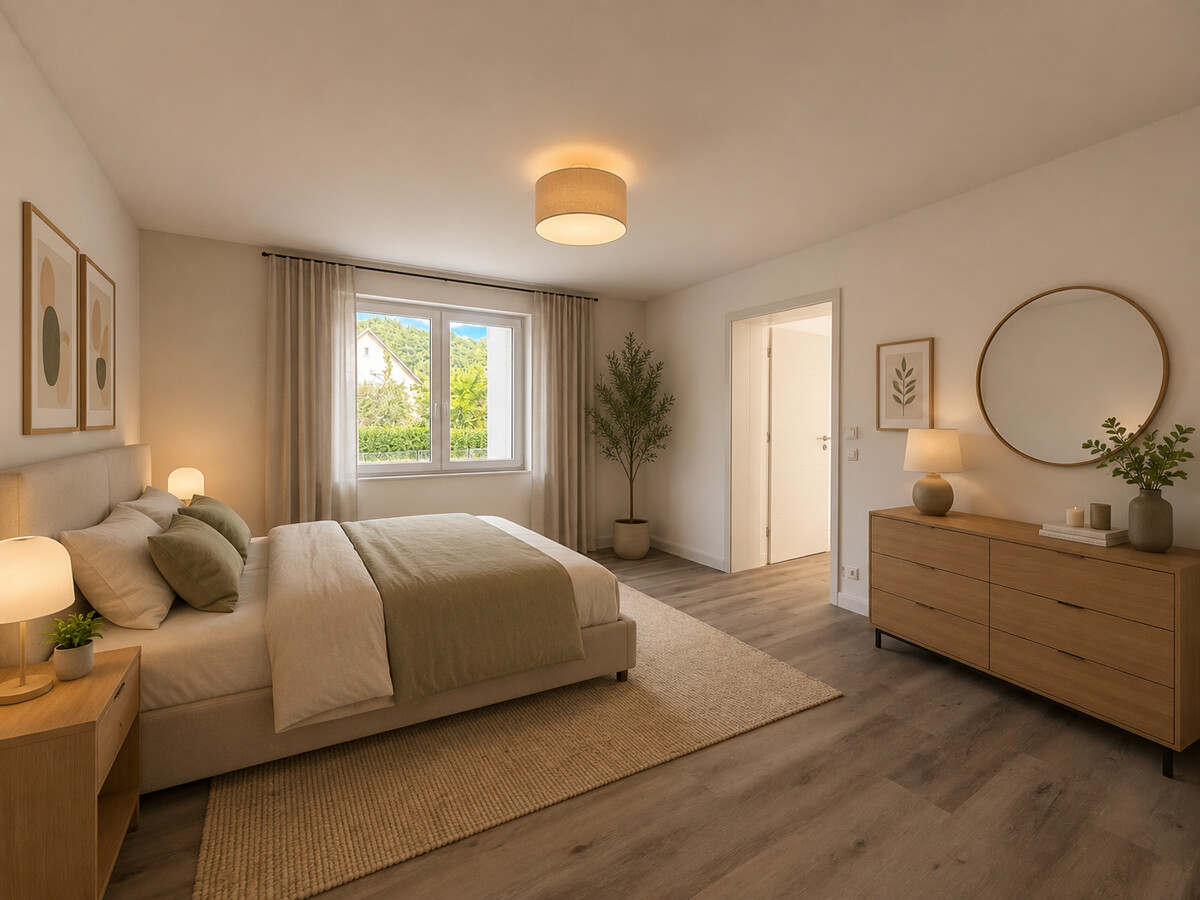 Schlafzimmer KI Möbliert