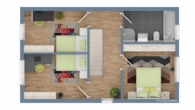 Grundriss Ebene 2 - Attraktives Reiheneckhaus mit schöner Terrasse und Gartenanteil!