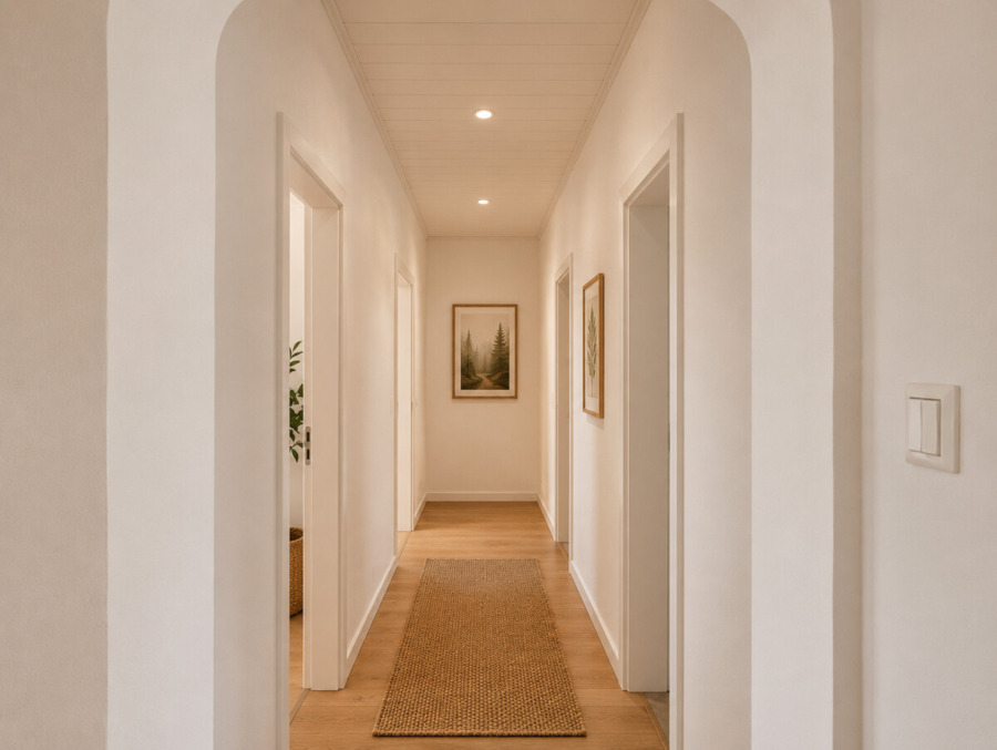 Haus Nr.2 EG (KI-generierte Visualisierung – kein Originalfoto)