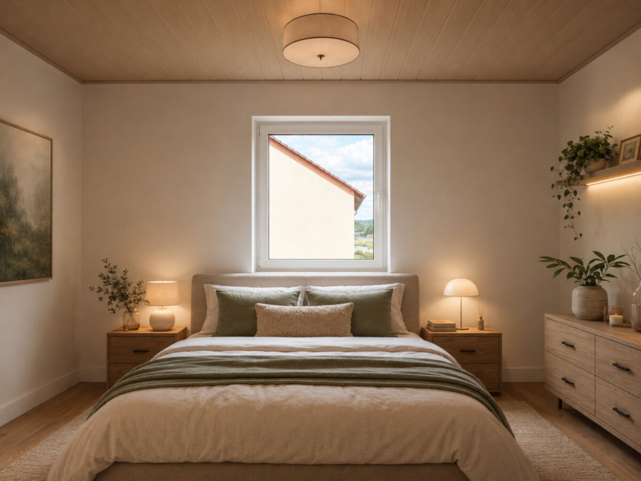 Haus Nr. 2 OG (KI-generierte Visualisierung – kein Originalfoto)