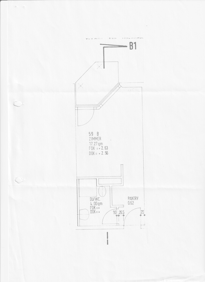 Grundriss mit Maß
