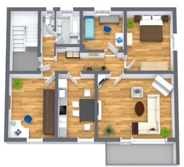 | Perfekt im Schnitt! | 4-Zimmerwohnung mit Westbalkon und zwei Stellplätzen, 93142 Maxhütte-Haidhof, Etagenwohnung