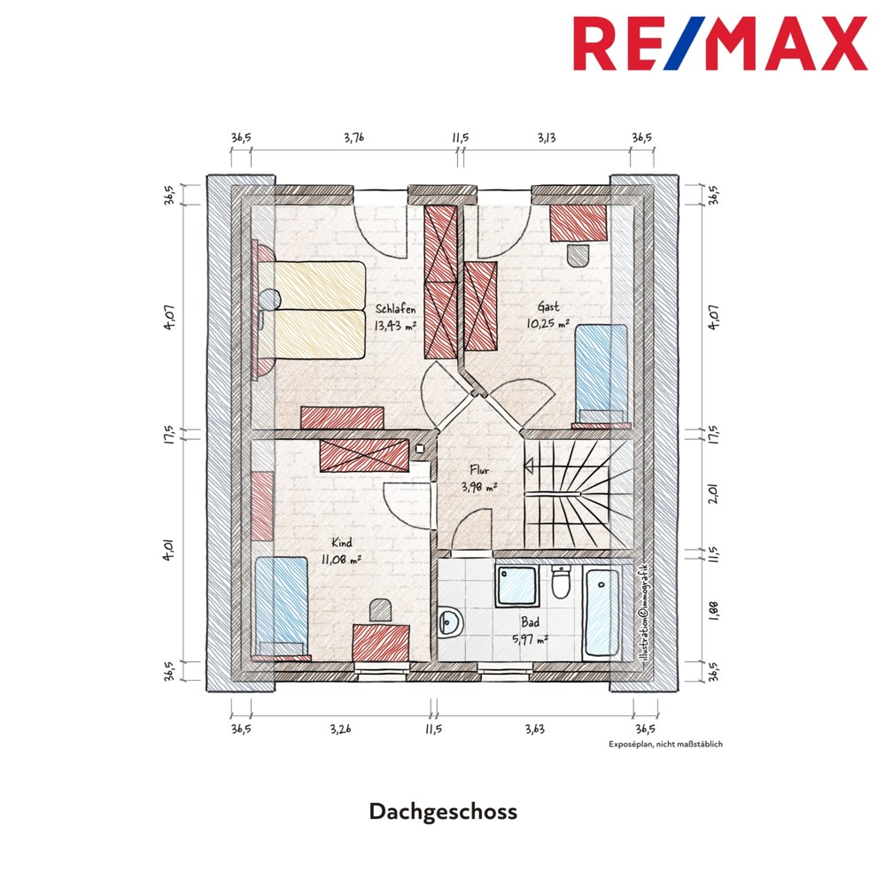 Grundriss Dachgeschoss