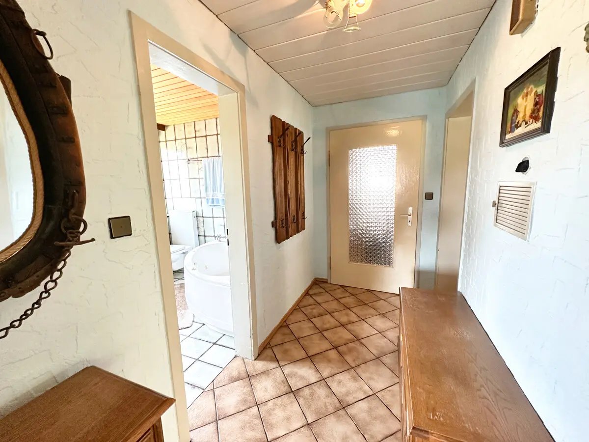 Küche gen Badezimmer