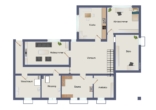Grundriss Einliegerwohnung - Großzügiges Einfamilienhaus mit Einliegerwohnung, Sauna & Gartenidylle in Zeitlarn-Laub