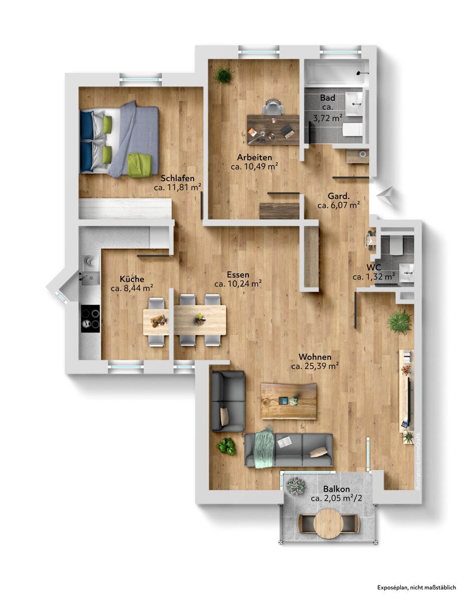 Der Grundriss Ihrer Wohnung