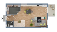 Grundriss 1. OG - Gemütliche Maisonette-Wohnung mit Balkon – Bestlage direkt am Marktplatz!