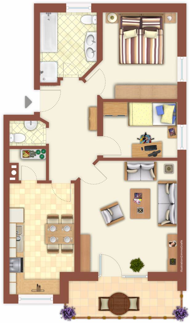 Grundriss Ihrer Wohnung