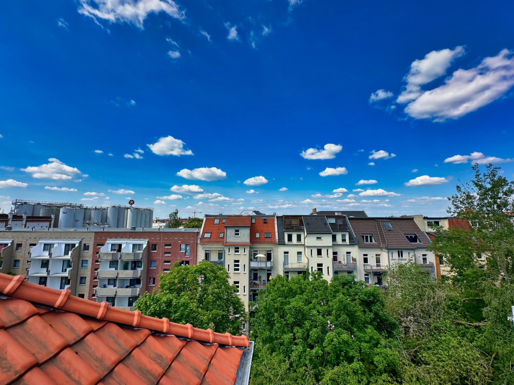 Blick vom Balkon
