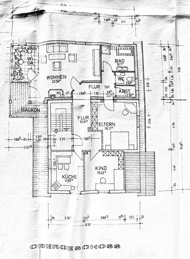 Grundriss Obergeschoss