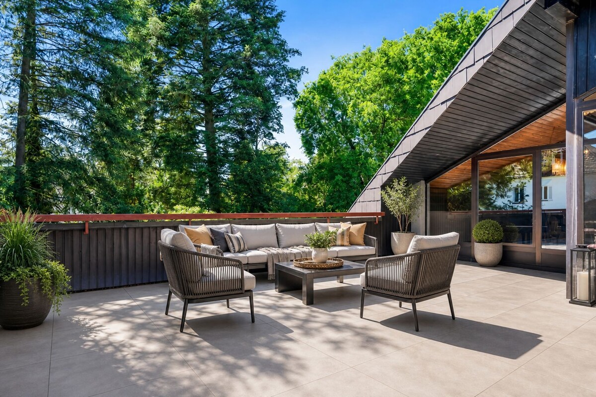 Dachterrasse KI-generiert