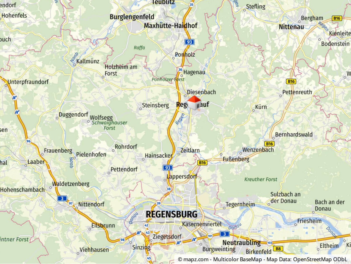Geolyzer Kartenausschnitt