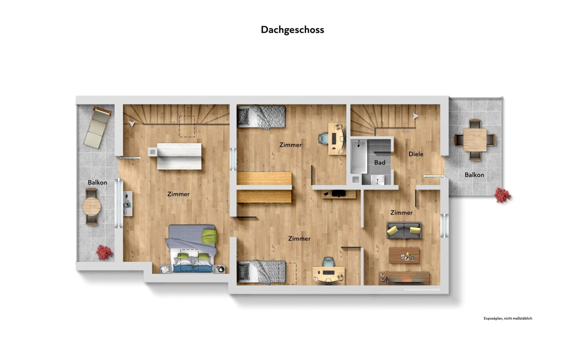 Grundriss Obergeschoss