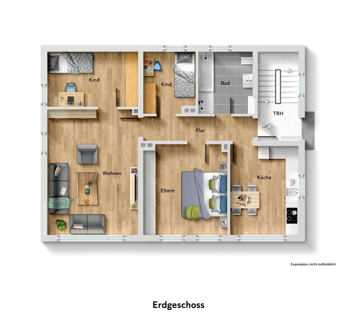 Der Grundriss Ihres Erdgeschosses