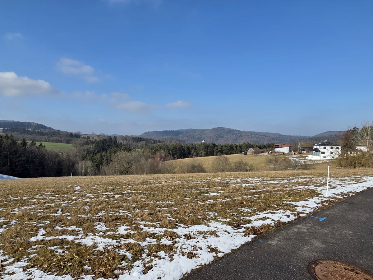 Grundstück von der Straße aus