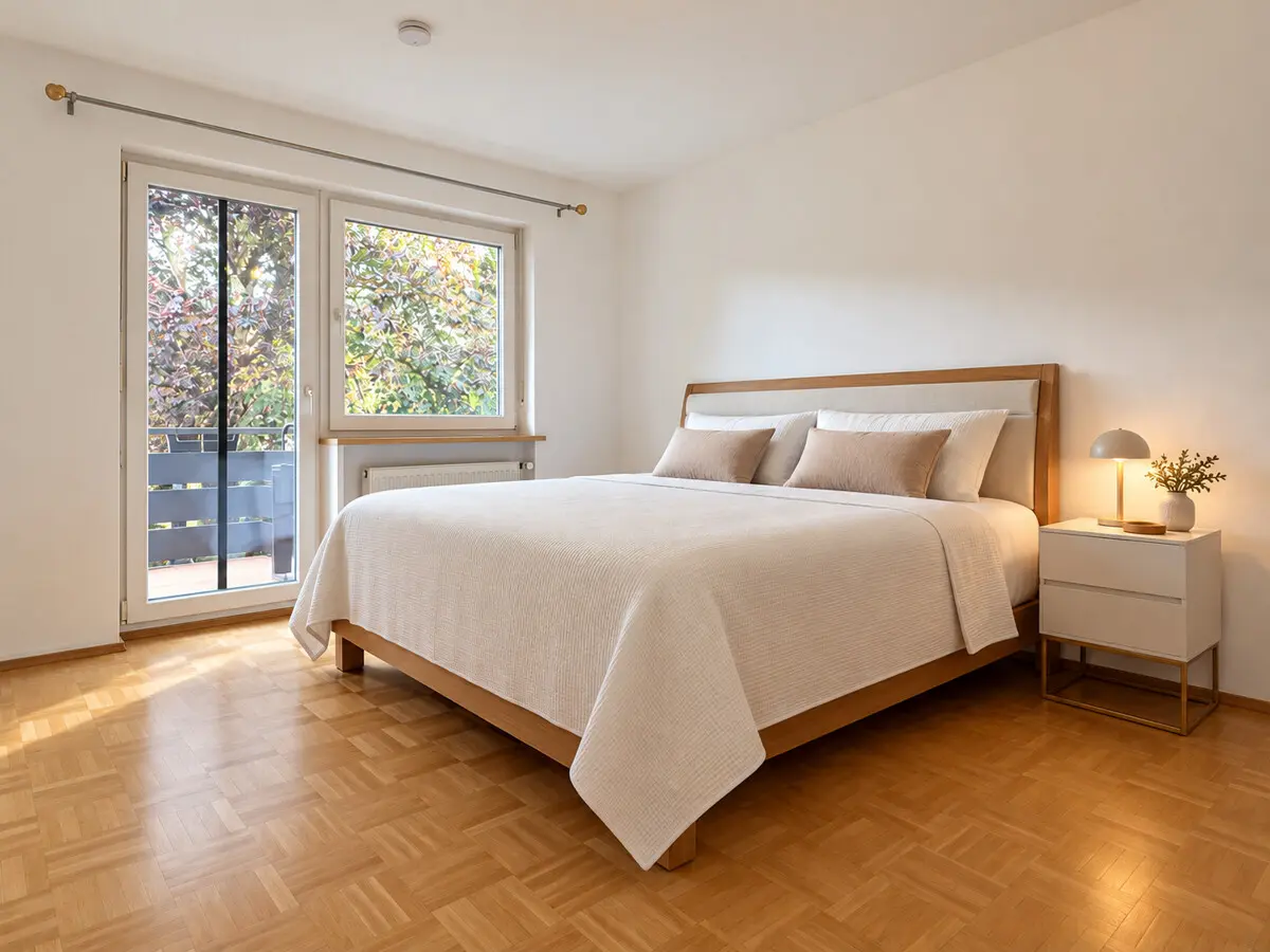 Ihr Schlafzimmer- Bild KI optimiert