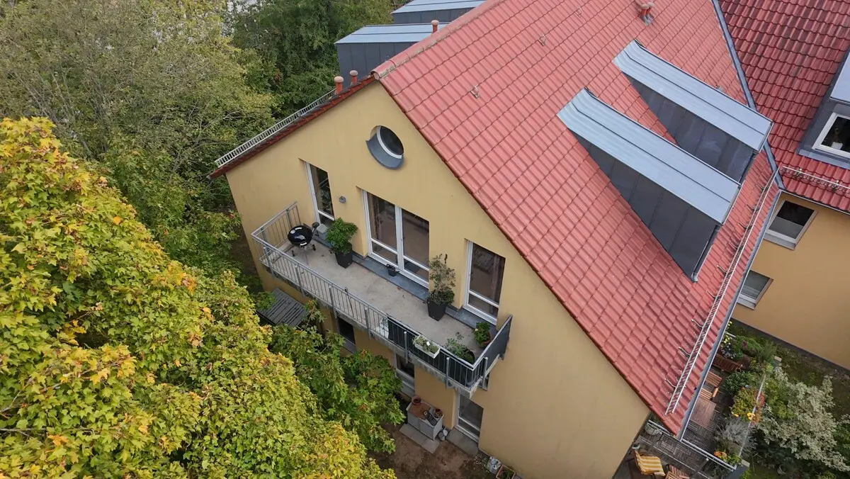 Balkon von oben