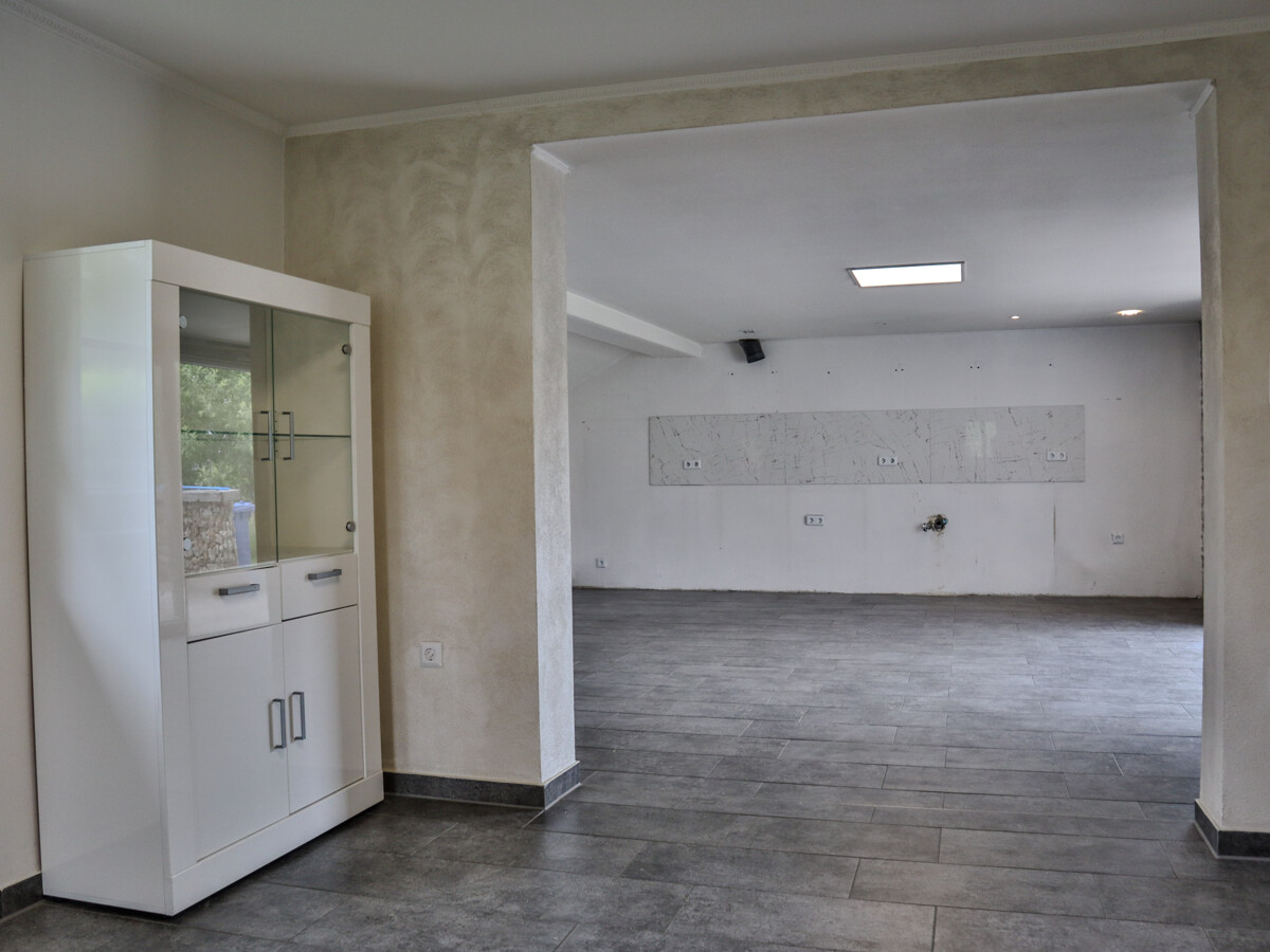 Wohnzimmer Blick Küche