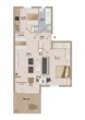 Grundriss - freie 2 Zi. Gartenwohnung in Neutraubling