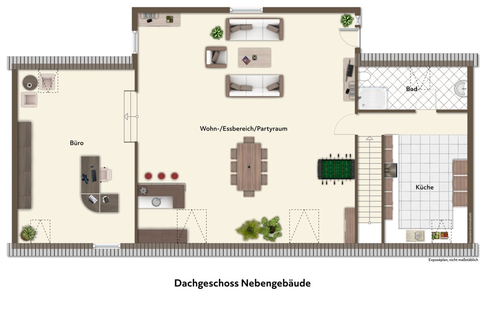 Nebengebäude Dachgeschoss