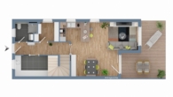 Grundriss EG - Neubau/Erstbezug – Top modernes Reihenhaus in ruhiger Lage!