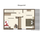 Grundriss Obergeschoß - Wohnung wie Haus!