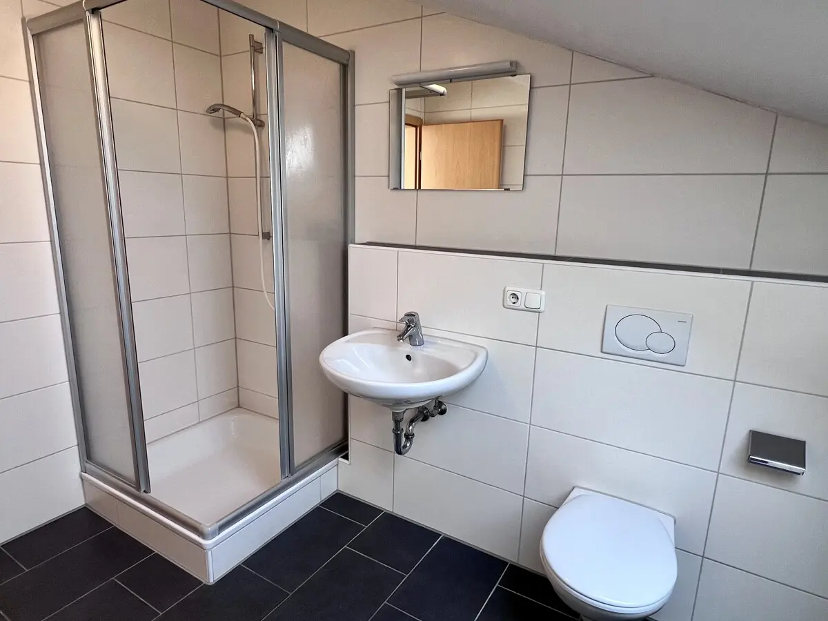 Badezimmer im Dachgeschoss