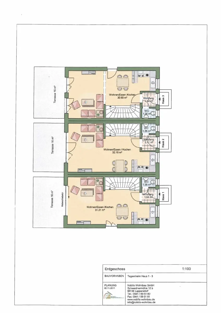 Erdgeschoss - Haus 3