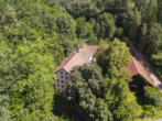 Vogelperspektive - Historisches Mühlenjuwel am Bachlauf